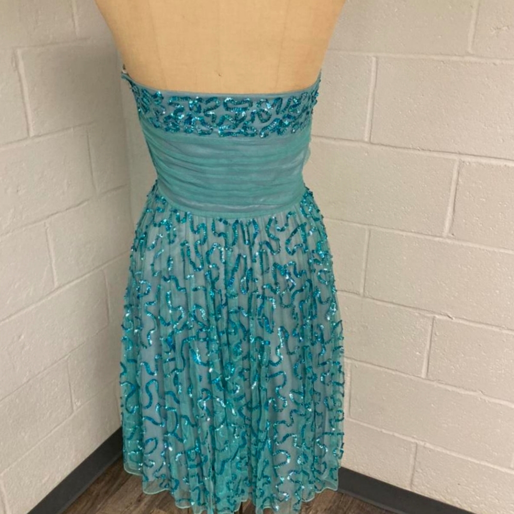 Light Blue sequin Betsey Johnson cocktail dress - Picture 2 of 3